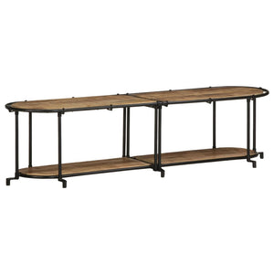 Mobile Porta TV-Mobile per TV-Credenza TV 160x42x40 cm in Massello di Mango Grezzo