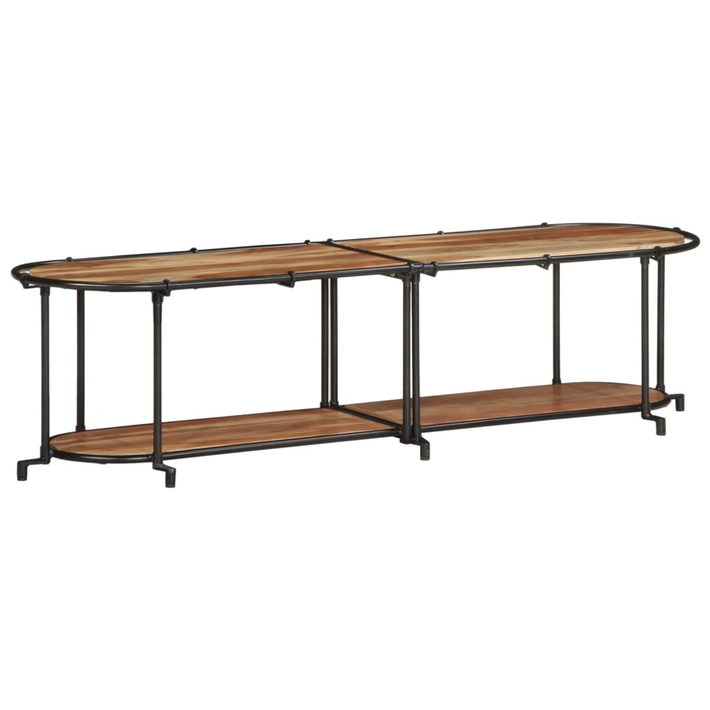 Mobile Porta TV-Mobile per TV-Credenza TV 160x42x40 cm in Legno Massello di Acacia