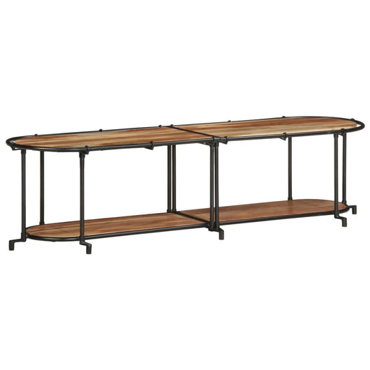 Mobile Porta TV-Mobile per TV-Credenza TV 160x42x40 cm in Legno Massello di Acacia