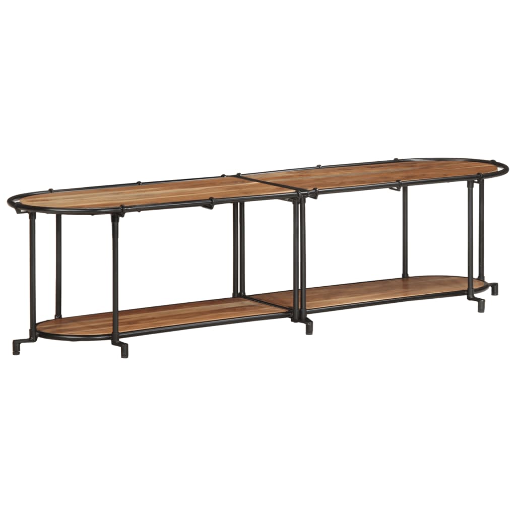 Mobile Porta TV-Mobile per TV-Credenza TV 160x42x40 cm in Legno Massello di Acacia