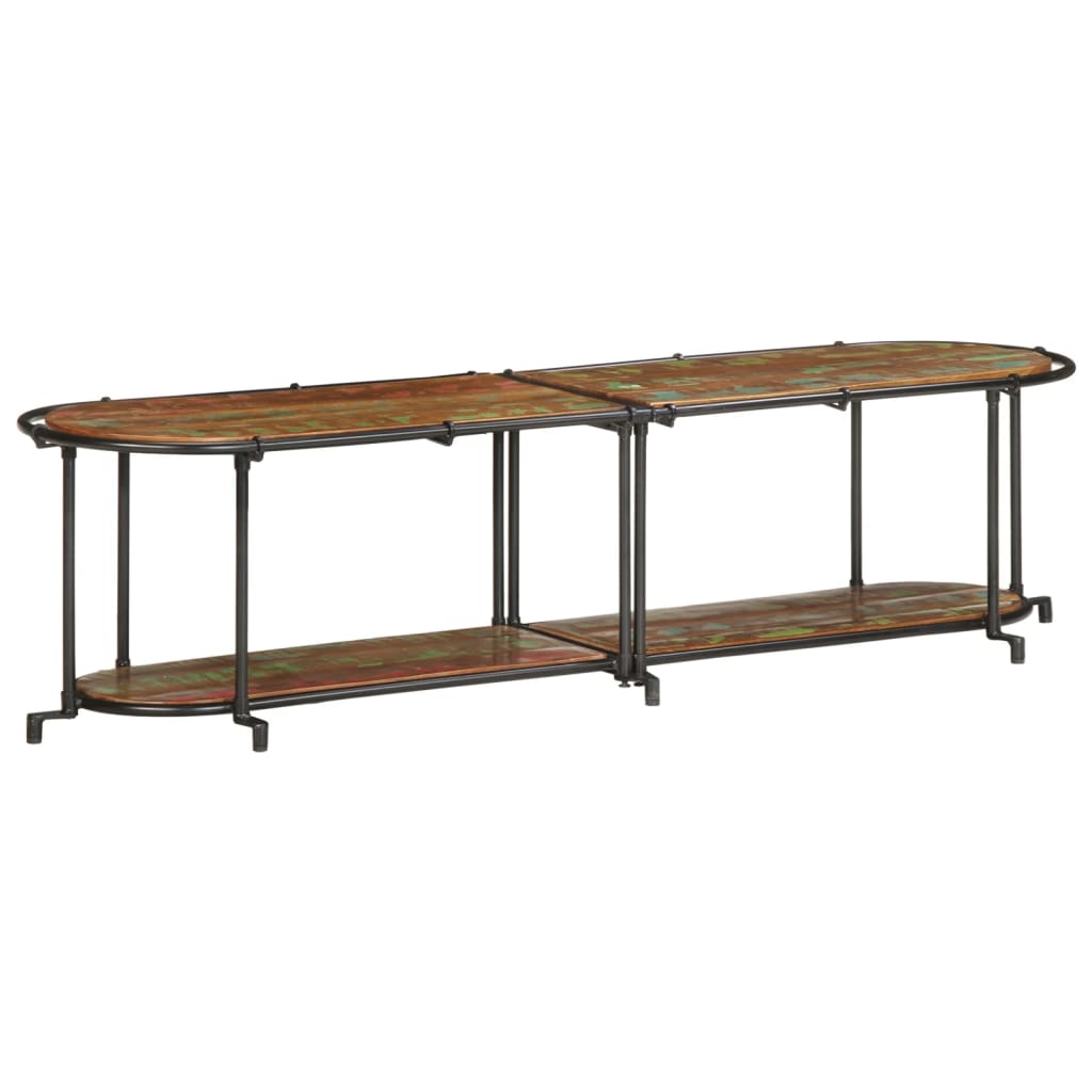 Mobile Porta TV-Mobile per TV-Credenza TV 160x42x40 cm in Legno Massello di Recupero