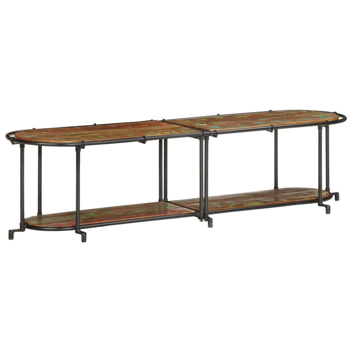 Mobile Porta TV-Mobile per TV-Credenza TV 160x42x40 cm in Legno Massello di Recupero