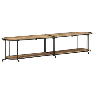 Mobile Porta TV-Mobile per TV-Credenza TV 200x42x40 cm in Massello di Mango Grezzo