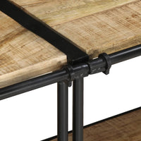 Mobile Porta TV-Mobile per TV-Credenza TV 200x42x40 cm in Massello di Mango Grezzo