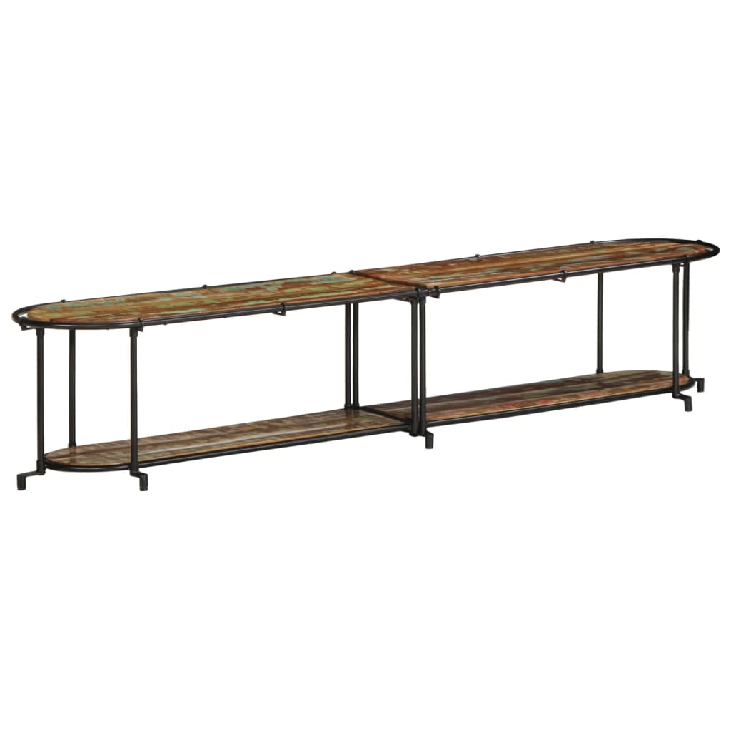 Mobile Porta TV-Mobile per TV-Credenza TV 200x42x40 cm in Legno Massello di Recupero