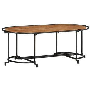 vidaXL Tavolino da Salotto 110x55x40 cm in Legno Massello di Acacia