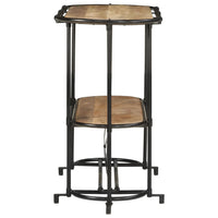 vidaXL Tavolo Consolle 110x42x76 cm in Legno Massello Grezzo di Mango