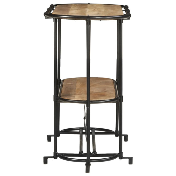 vidaXL Tavolo Consolle 110x42x76 cm in Legno Massello Grezzo di Mango