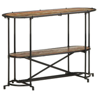 vidaXL Tavolo Consolle 110x42x76 cm in Legno Massello di Recupero