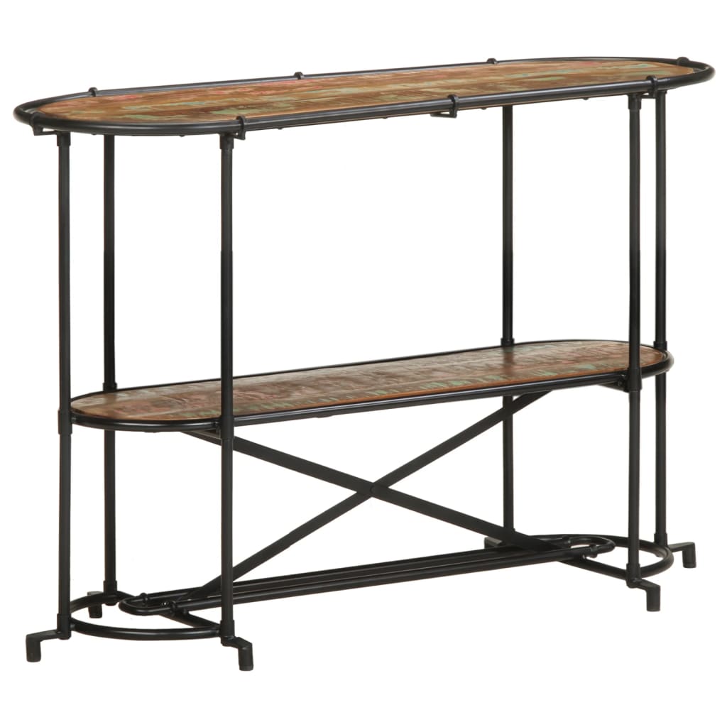 vidaXL Tavolo Consolle 110x42x76 cm in Legno Massello di Recupero