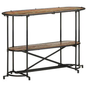 vidaXL Tavolo Consolle 110x42x76 cm in Legno Massello di Recupero