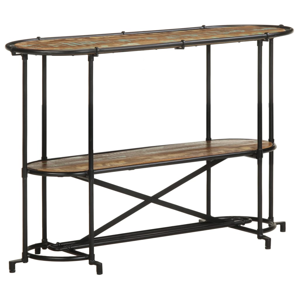 vidaXL Tavolo Consolle 110x42x76 cm in Legno Massello di Recupero