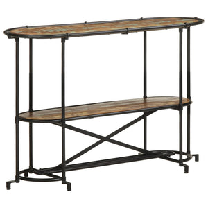 vidaXL Tavolo Consolle 110x42x76 cm in Legno Massello di Recupero
