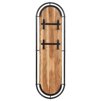 Appendiabiti da Parete con 4 Ganci 2pz Legno Massello Acacia 4013504