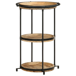 Tavolino da Salotto Ø55x83 cm in Legno Massello di Mango 4013509
