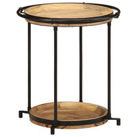 Tavolino da Salotto-Tavolino da soggiorno-Tavolo ?55x60 cm in Legno Massello di Mango