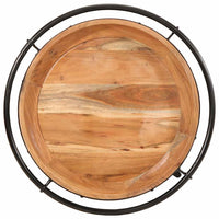 Tavolino Ø55x60 cm in Legno Massello di Acacia 4013512