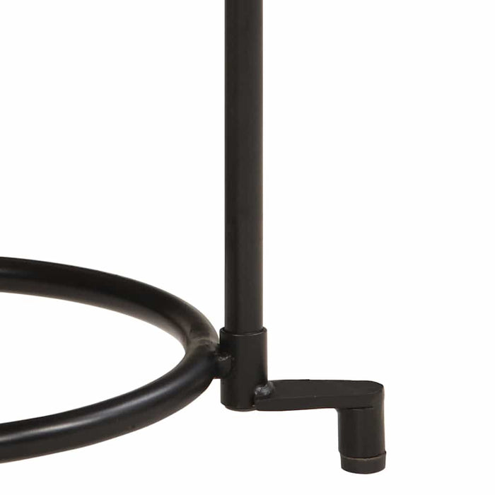 Set Tavolino 2 pz-Set di 2 Tavolino da soggiorno-Tavolo in Legno Massello di Acacia