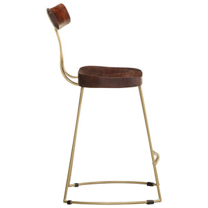 Sgabelli da Bar 2 pz 49x43x79 cm in Legno Massello di Mango 4013520