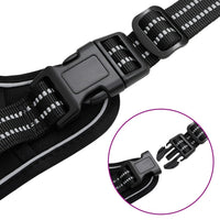Pettorina per cani con strisce riflettenti regolabili m Nero 02_0042312