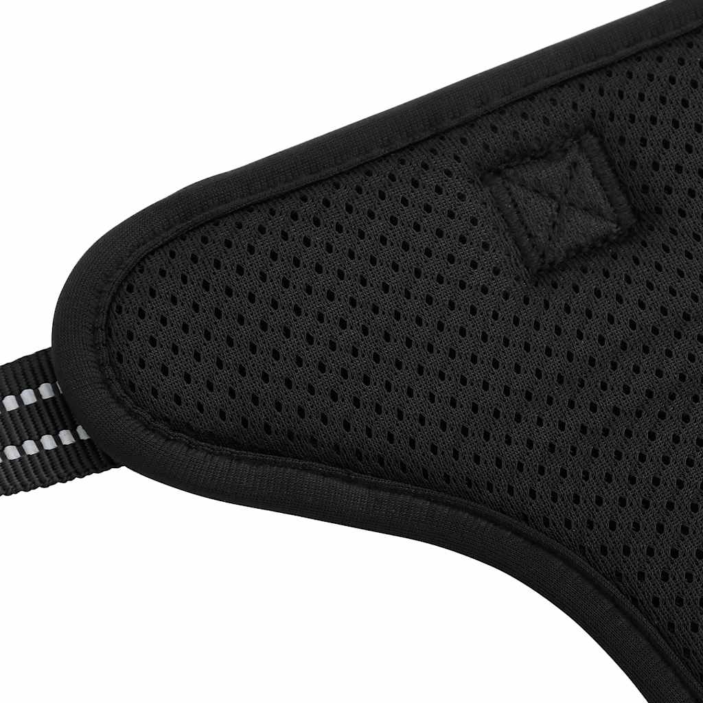 Pettorina per Cani con Strisce Riflettenti Regolabile Nera L 4013370