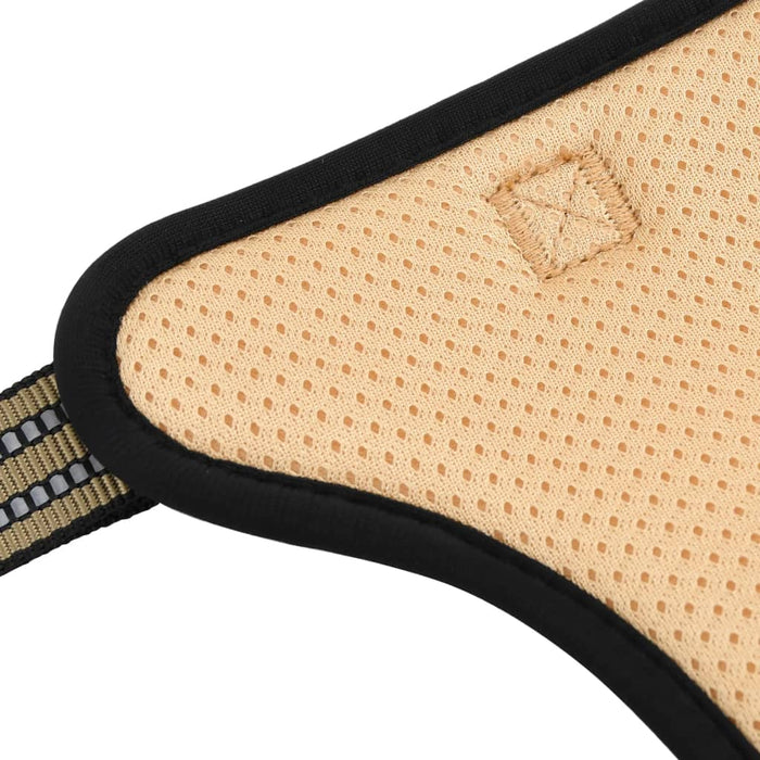 Pettorina per cani con strisce riflettenti regolabili x L marrone mimetico 02_0042318