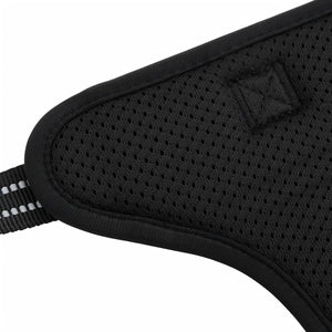 vidaXL Pettorina per Cani con Guinzaglio e Collare Regolabile Nero S