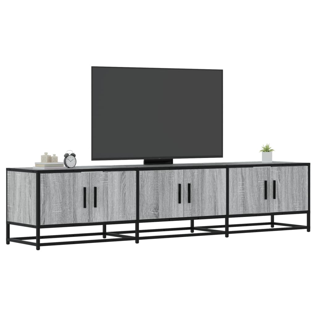 Mobile Porta TV Grigio Sonoma 180x35x41 cm in Truciolato 3300788
