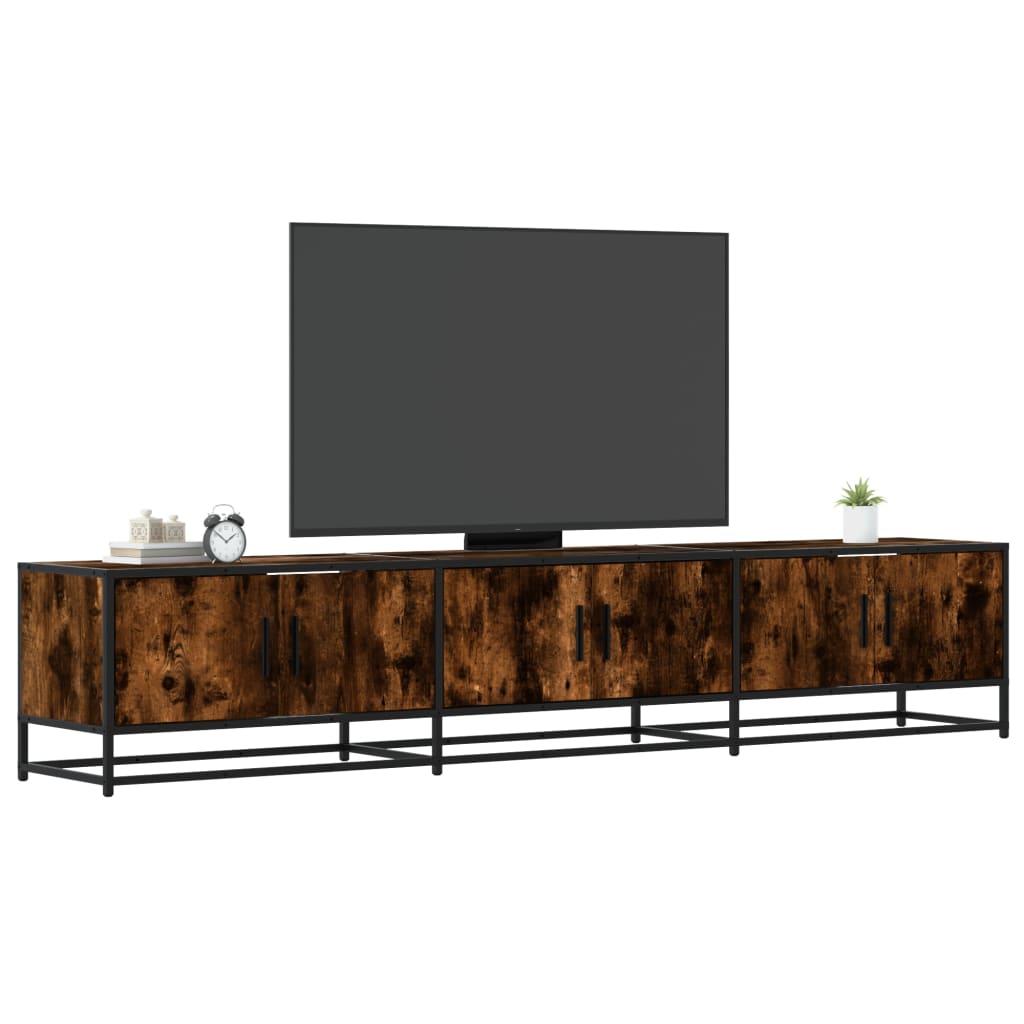 Mobile TV-Credenza per TV-Console TV Rovere Fumo 210x35x41 cm in Truciolato 446053
