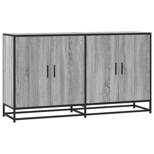 vidaXL Credenza Grigio Sonoma 134x35x76 cm in Truciolato