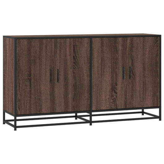 vidaXL Credenza Rovere Marrone 134x35x76 cm in Truciolato