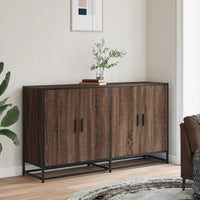 vidaXL Credenza Rovere Marrone 134x35x76 cm in Truciolato
