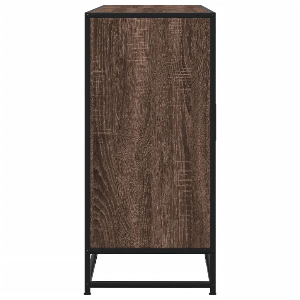 vidaXL Credenza Rovere Marrone 134x35x76 cm in Truciolato