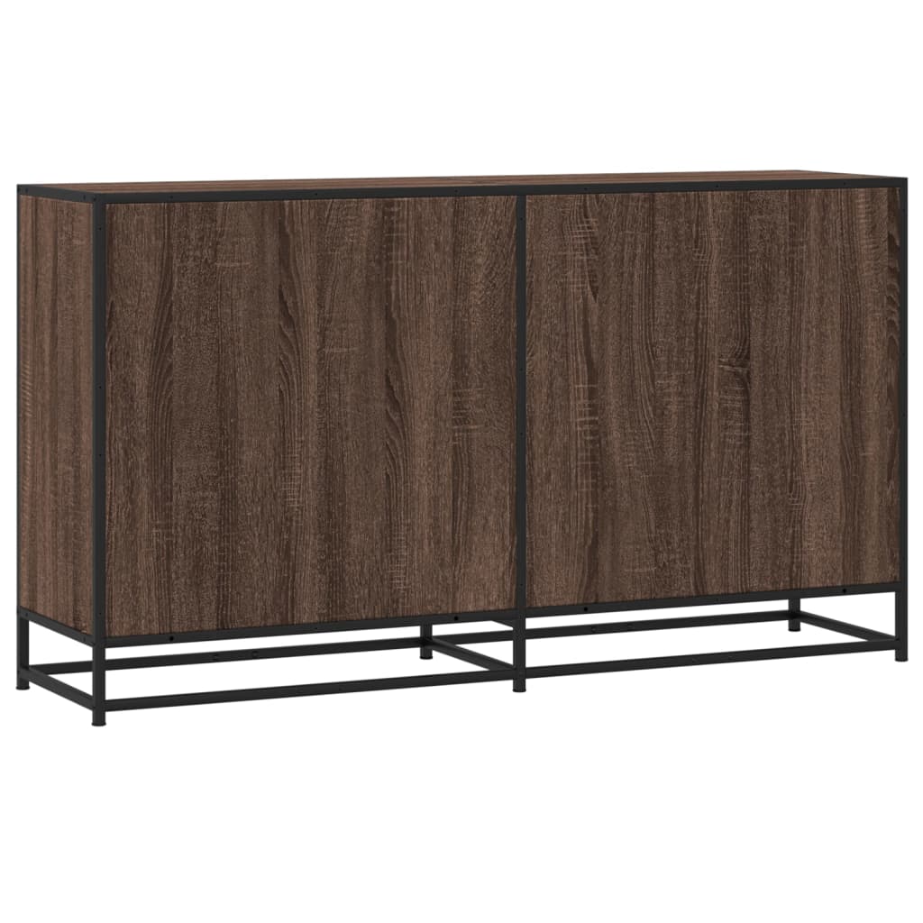 vidaXL Credenza Rovere Marrone 134x35x76 cm in Truciolato