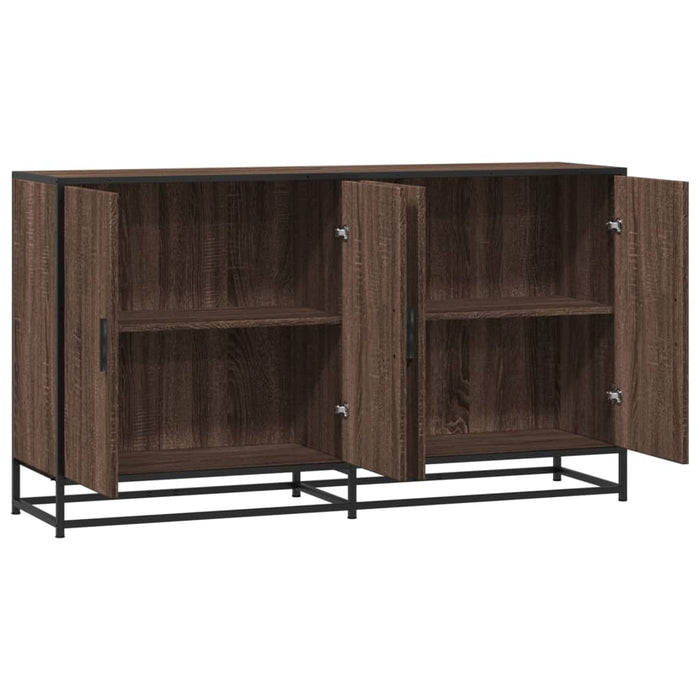 vidaXL Credenza Rovere Marrone 134x35x76 cm in Truciolato