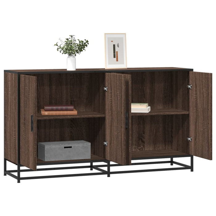 vidaXL Credenza Rovere Marrone 134x35x76 cm in Truciolato