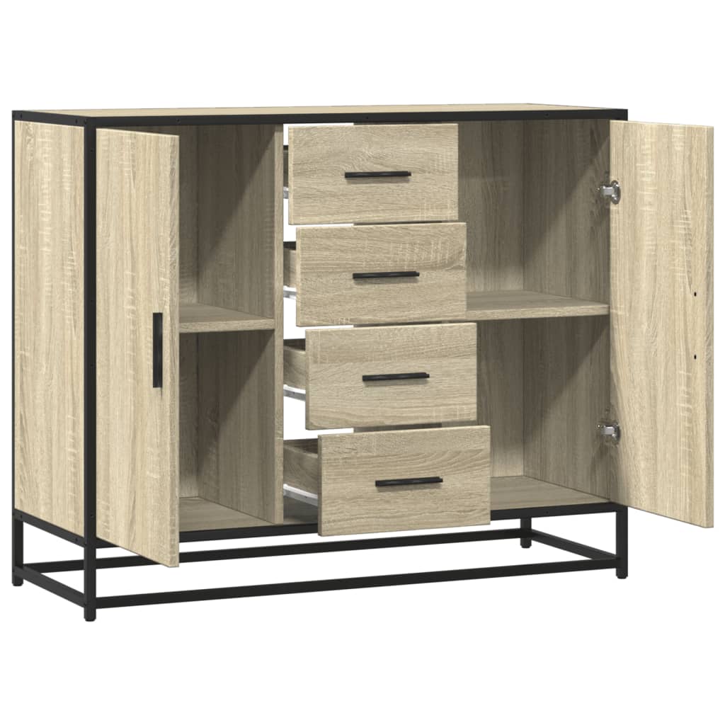 vidaXL Credenza Rovere Sonoma 92x35x76 cm in Legno Multistrato