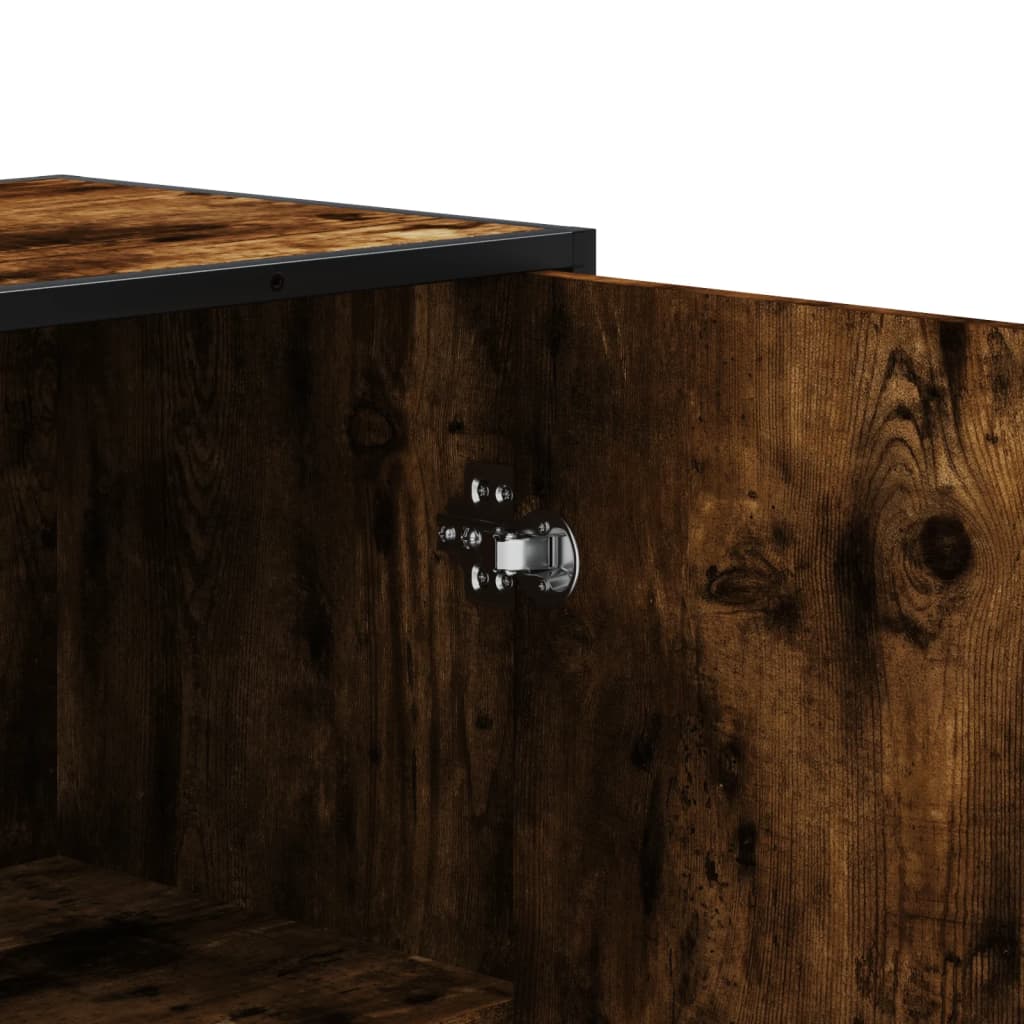 vidaXL Credenza Rovere Fumo 68x35x139 cm in Truciolato