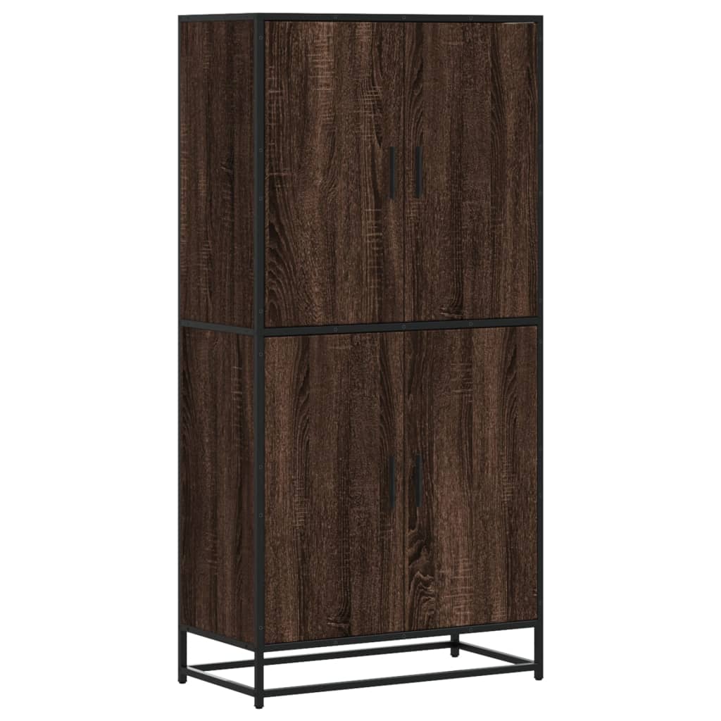 Credenza Rovere Marrone 68x35x139 cm in Truciolato