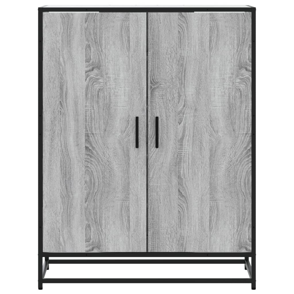 Scarpiera Grigio Sonoma 75x38x97,5 cm Legno Multistrato Metallo 3300868