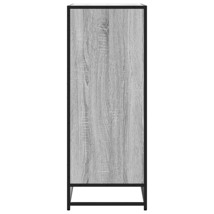 Scarpiera Grigio Sonoma 75x38x97,5 cm Legno Multistrato Metallo 3300868