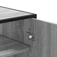 Scarpiera Grigio Sonoma 75x38x97,5 cm Legno Multistrato Metallo 3300868