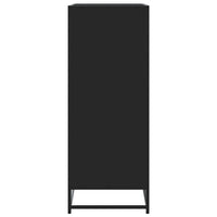 vidaXL Scarpiera Nera 75x38x97,5 cm in Truciolato e Metallo