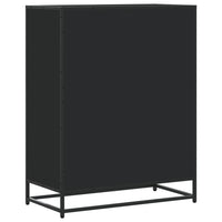 vidaXL Scarpiera Nera 75x38x97,5 cm in Truciolato e Metallo