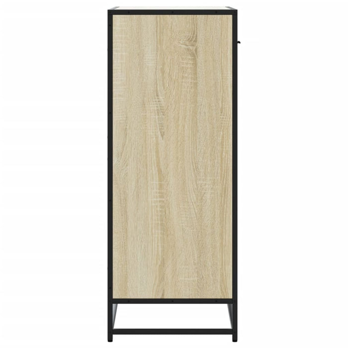 Scarpiera Rovere Sonoma 75x38x97,5 cm Legno Multistrato Metallo 3300876