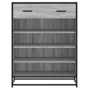 Scarpiera Grigio Sonoma 75x38x97,5 cm Legno Multistrato Metallo 3300878
