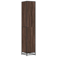 Mobile da Bagno Marrone 35x37,5x188,5cm in Truciolato e Metallo 3300884