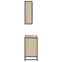 Set Mobili da Bagno 2 pz Rovere Sonoma in Legno Multistrato 3300911