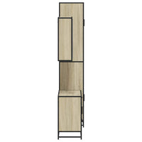 Set Mobili da Bagno 3 pz Rovere Sonoma in Legno Multistrato 3301076