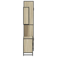 Set Mobili da Bagno 3 pz Rovere Sonoma in Legno Multistrato 3301086